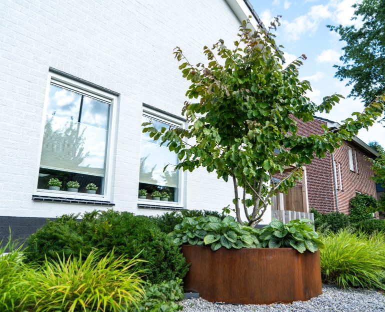 cortenstaal ronde plantenbak adezz