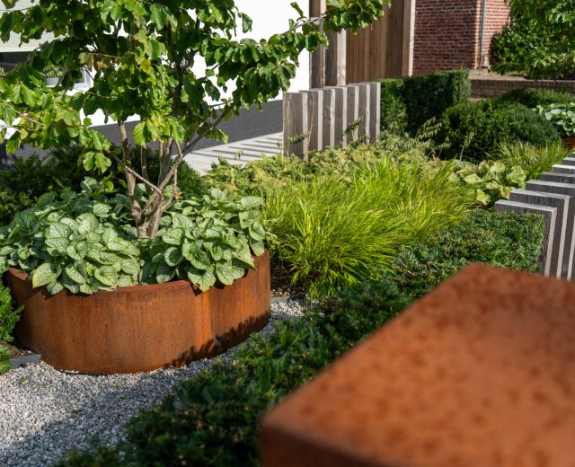 cortenstaal voortuin