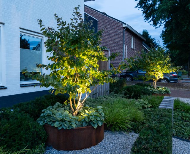 verlichting in voortuin