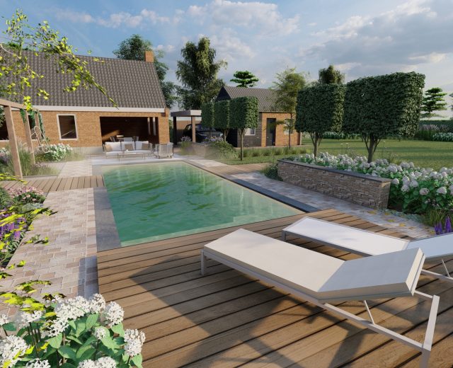 modern nostaligische wellnesstuin